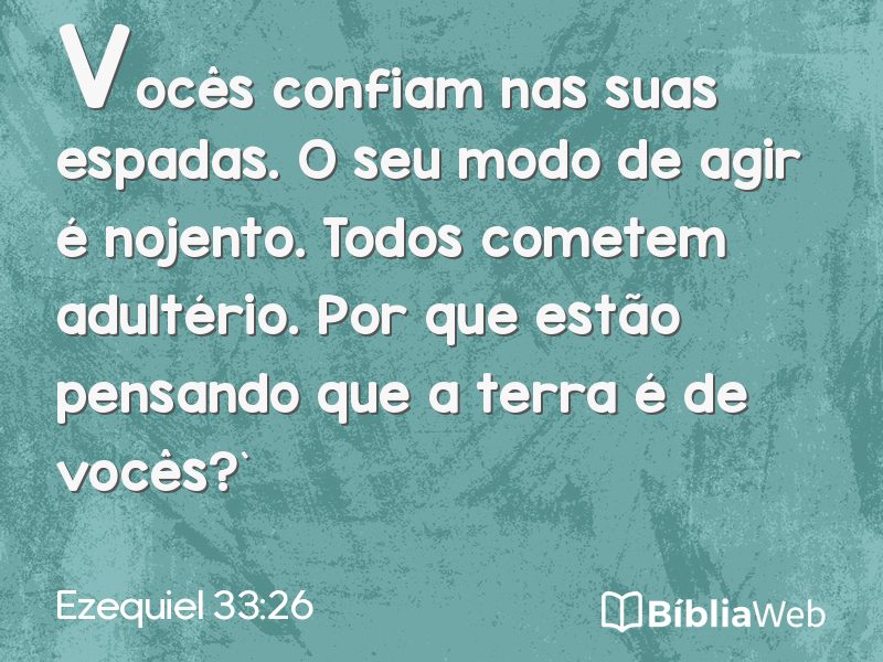 Ezequiel 33:26 em imagem para compartilhar