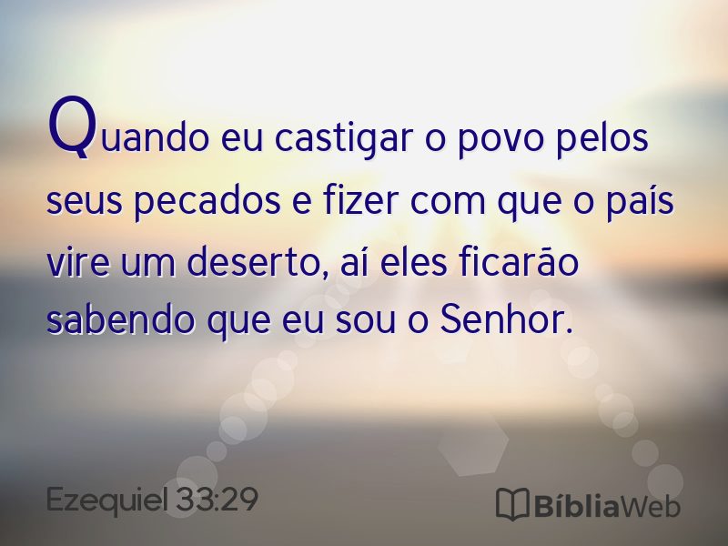 Ezequiel 33:29 em imagem para compartilhar