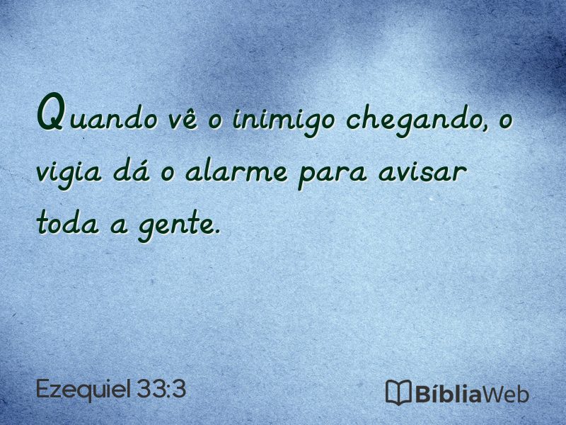 Ezequiel 33:3 em imagem para compartilhar
