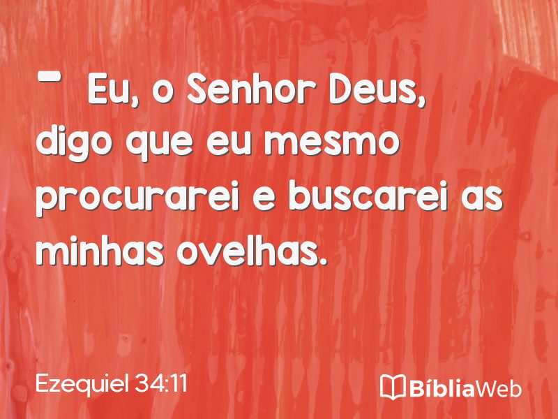 Ezequiel 34:11 em imagem para compartilhar