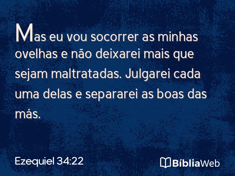 Ezequiel 34:22 em imagem para compartilhar