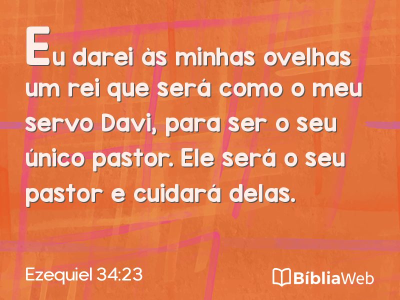 Ezequiel 34:23 em imagem para compartilhar
