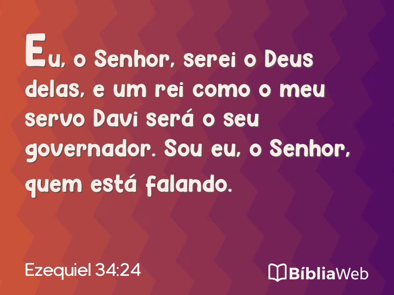 Ezequiel 34:24 em imagem para compartilhar