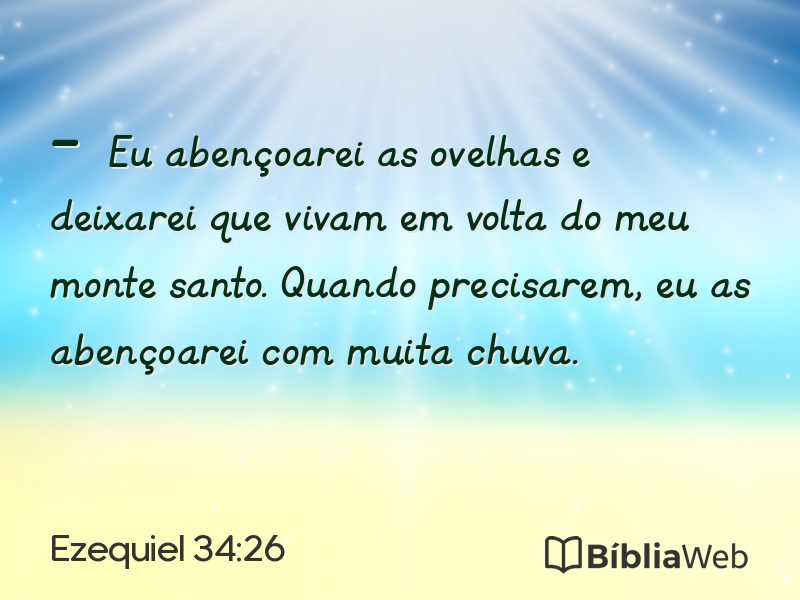 Ezequiel 34:26 em imagem para compartilhar
