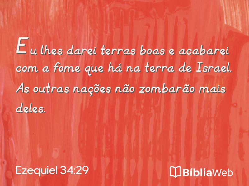 Ezequiel 34:29 em imagem para compartilhar
