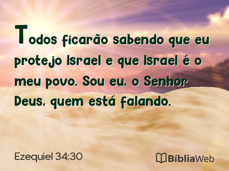 Ezequiel 34:30 em imagem para compartilhar