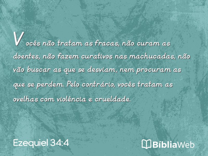 Ezequiel 34:4 em imagem para compartilhar