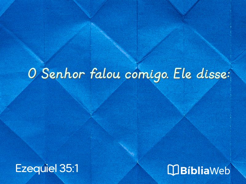 Ezequiel 35:1 em imagem para compartilhar
