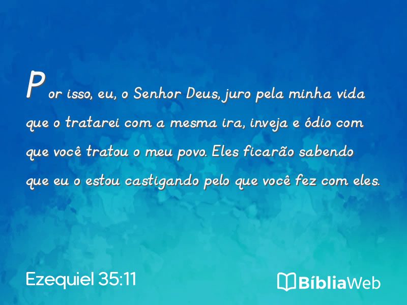 Ezequiel 35:11 em imagem para compartilhar