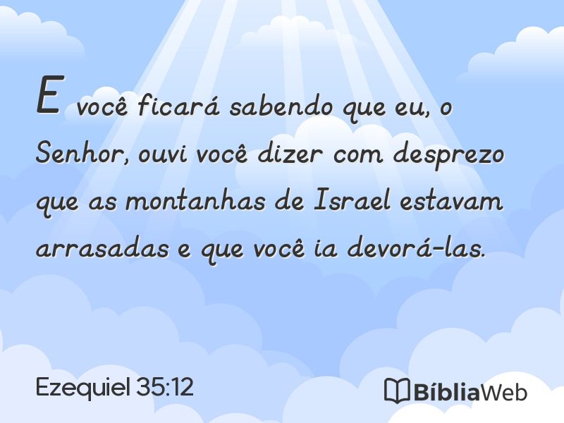 Ezequiel 35:12 em imagem para compartilhar