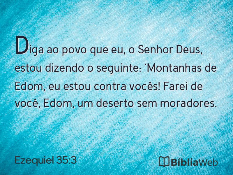 Ezequiel 35:3 em imagem para compartilhar