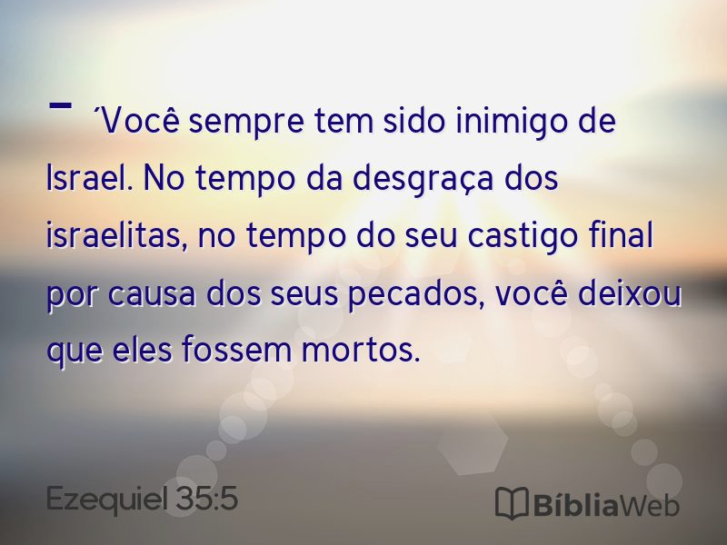 Ezequiel 35:5 em imagem para compartilhar