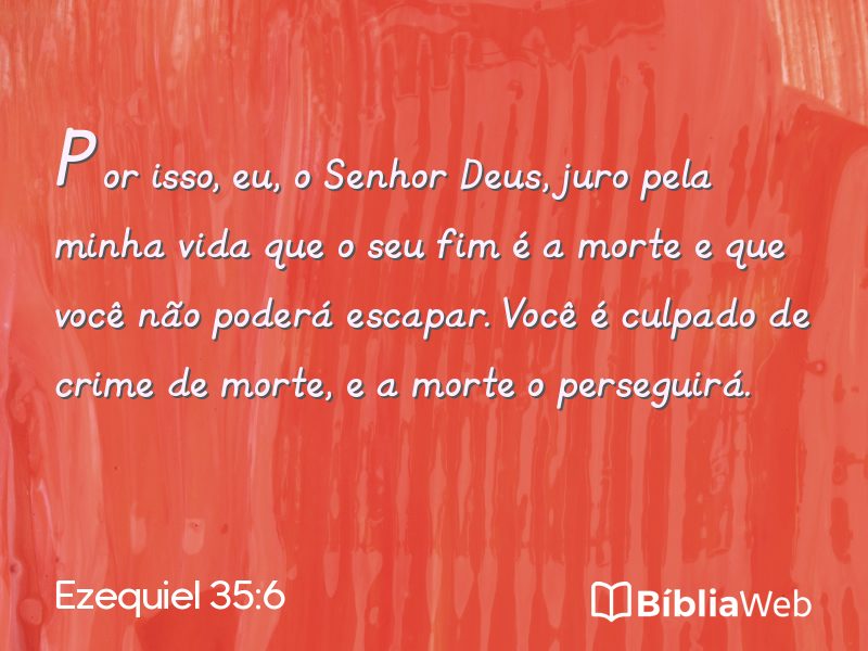 Ezequiel 35:6 em imagem para compartilhar