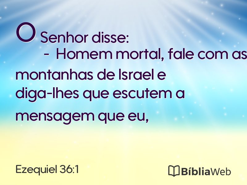 Ezequiel 36:1 em imagem para compartilhar