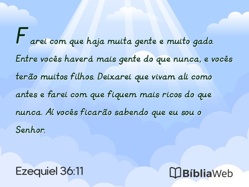 Ezequiel 36:11 em imagem para compartilhar