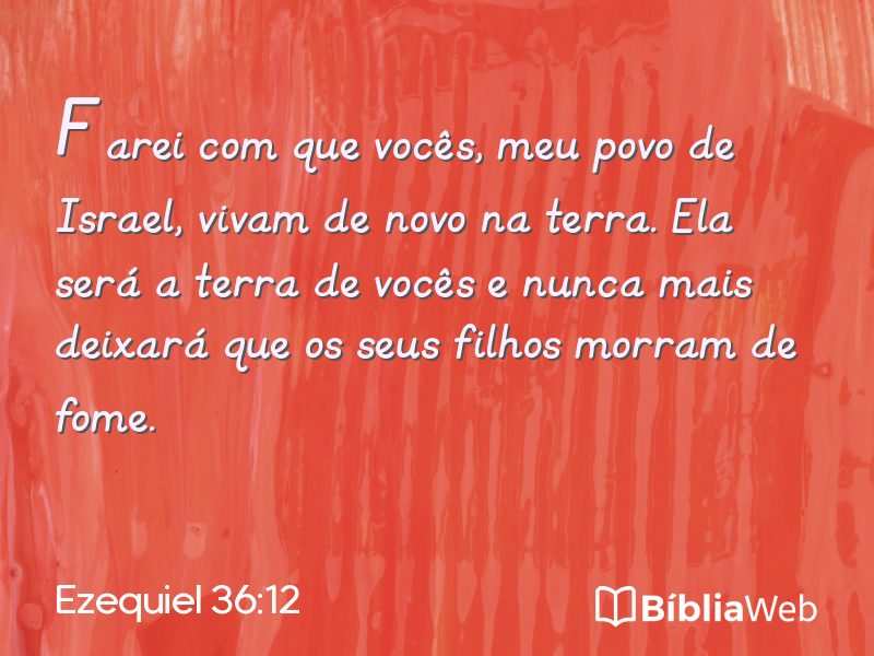 Ezequiel 36:12 em imagem para compartilhar