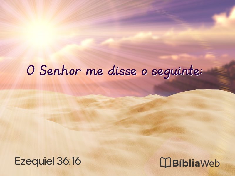 Ezequiel 36:16 em imagem para compartilhar