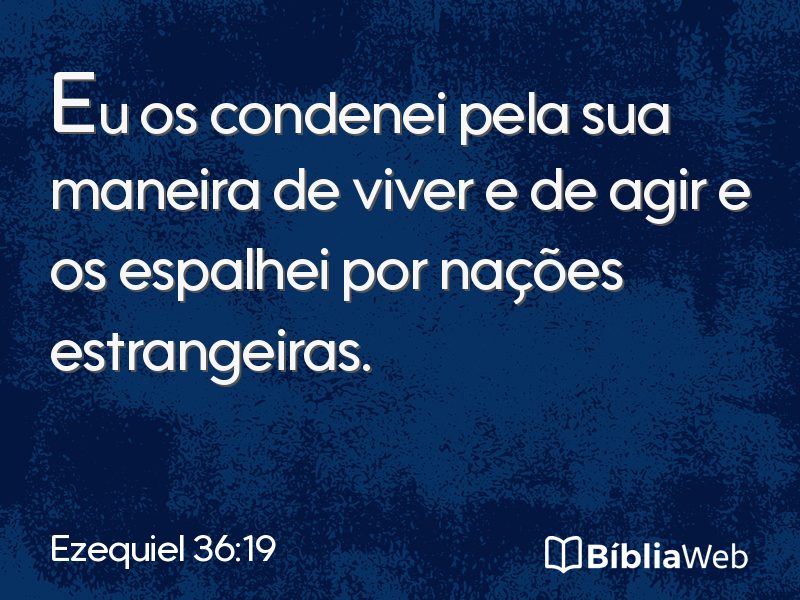 Ezequiel 36:19 em imagem para compartilhar