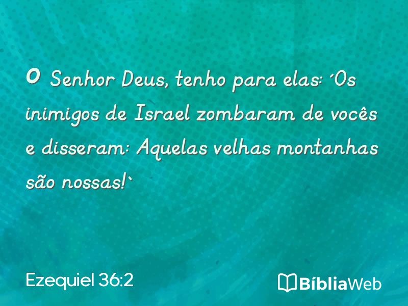 Ezequiel 36:2 em imagem para compartilhar