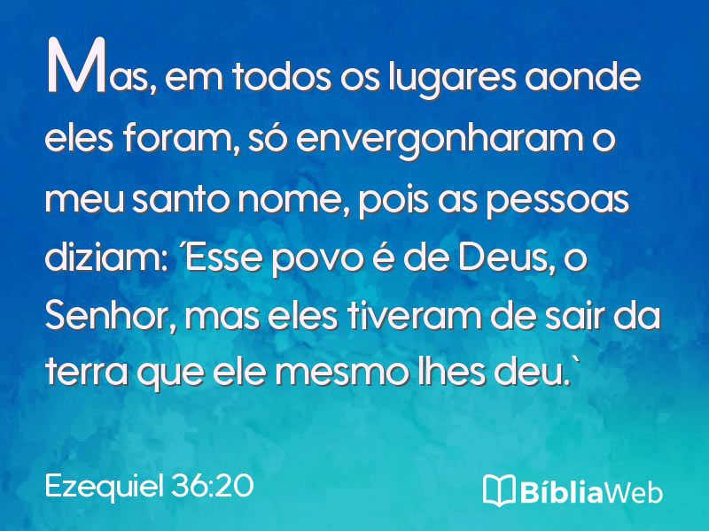 Ezequiel 36:20 em imagem para compartilhar