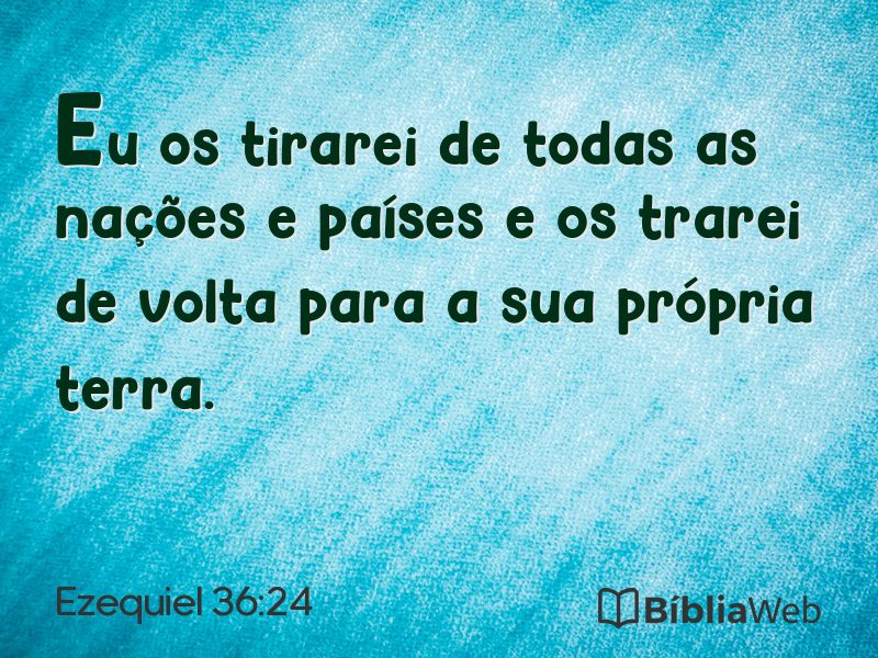 Ezequiel 36:24 em imagem para compartilhar