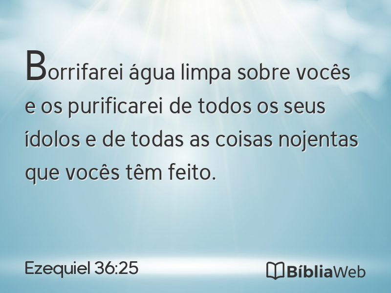 Ezequiel 36:25 em imagem para compartilhar