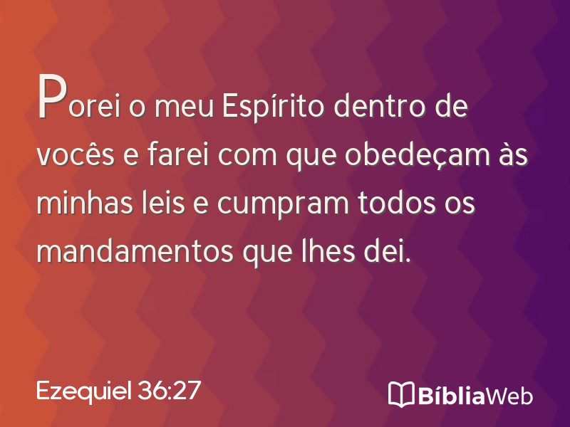 Ezequiel 36:27 em imagem para compartilhar