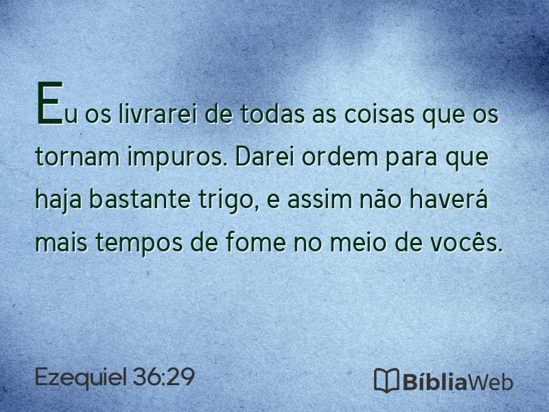 Ezequiel 36:29 em imagem para compartilhar