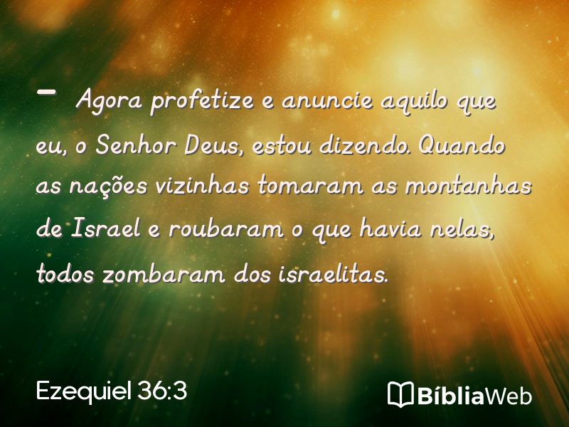 Ezequiel 36:3 em imagem para compartilhar