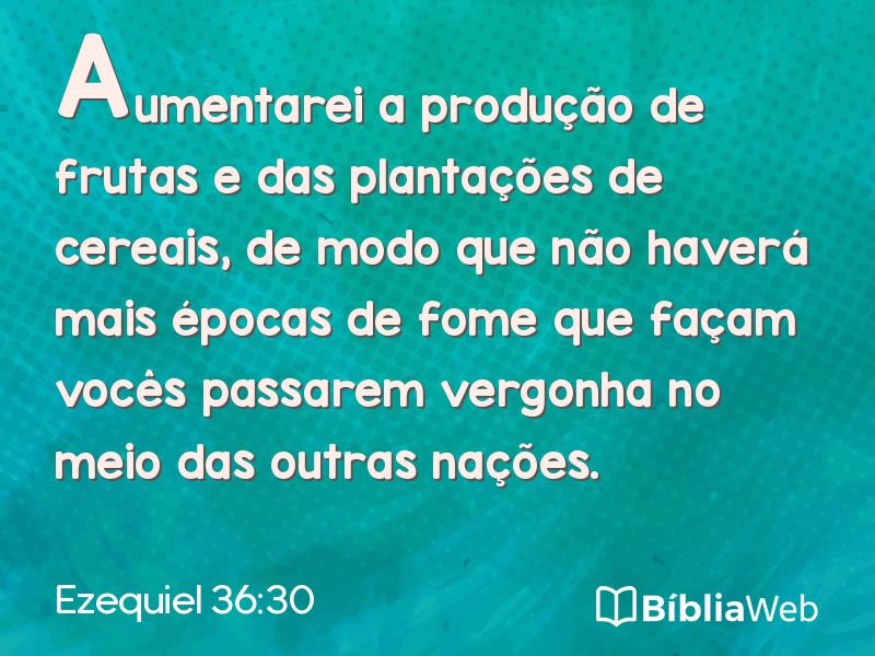 Ezequiel 36:30 em imagem para compartilhar