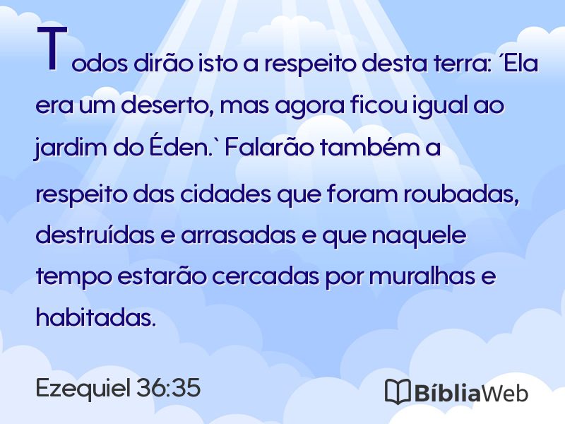Ezequiel 36:35 em imagem para compartilhar