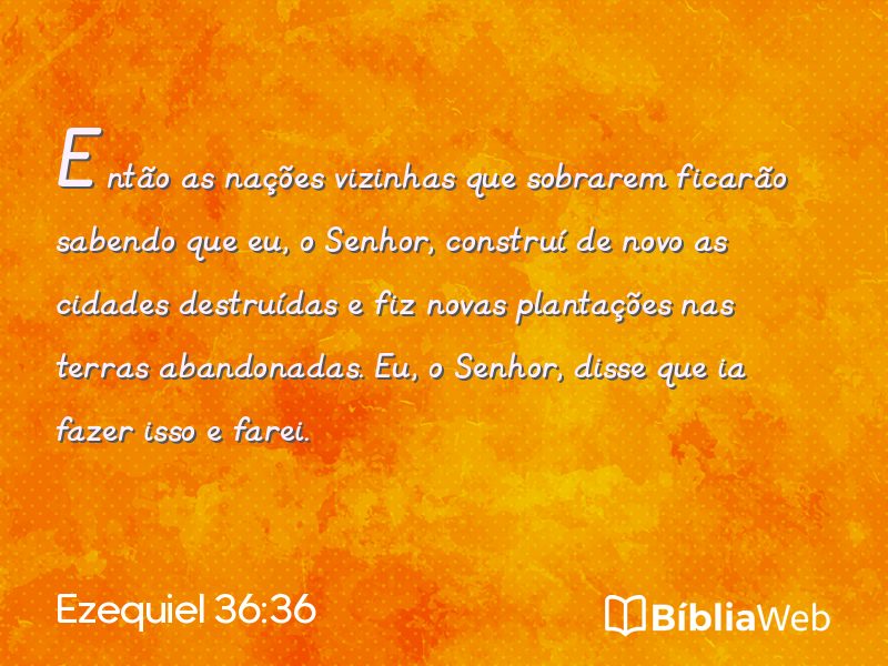 Ezequiel 36:36 em imagem para compartilhar