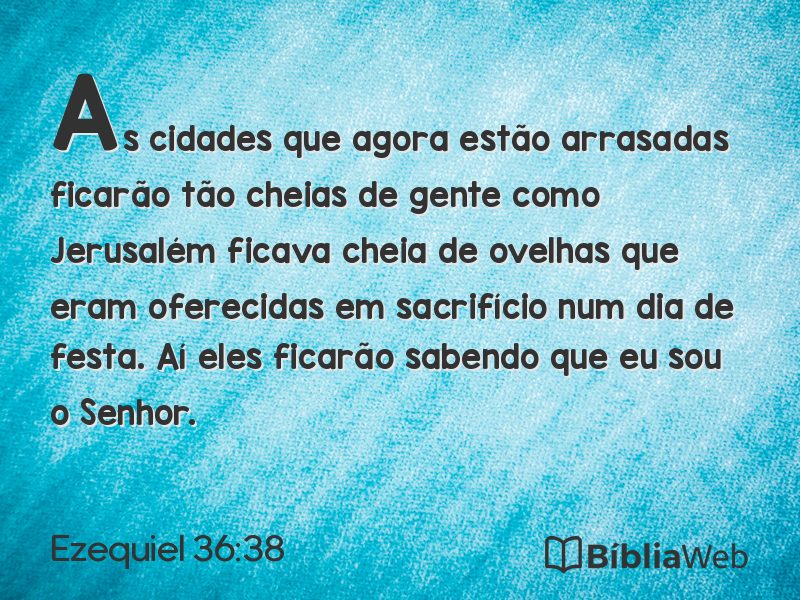 Ezequiel 36:38 em imagem para compartilhar