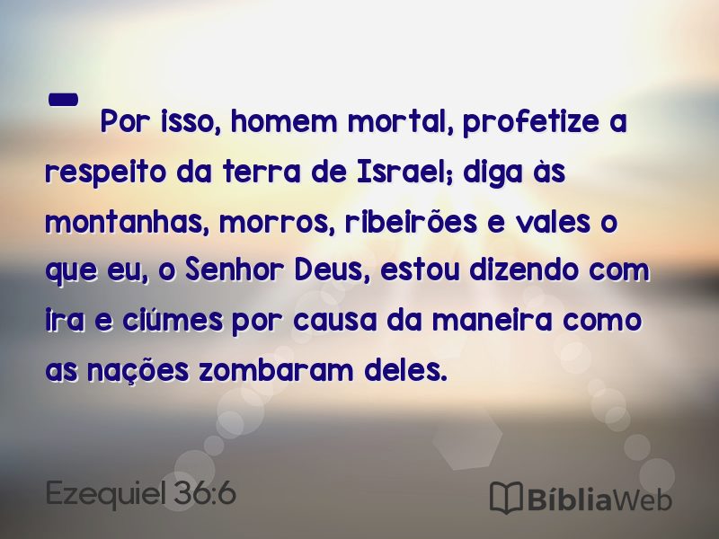 Ezequiel 36:6 em imagem para compartilhar