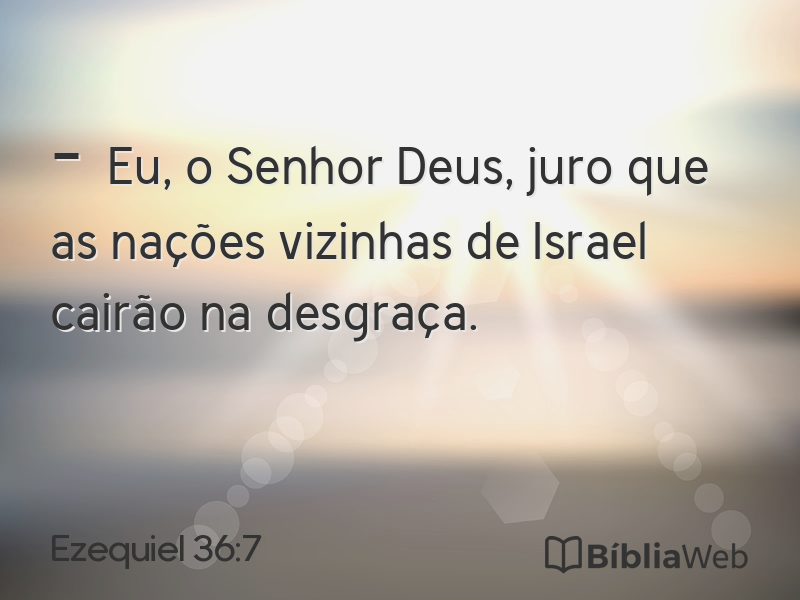 Ezequiel 36:7 em imagem para compartilhar