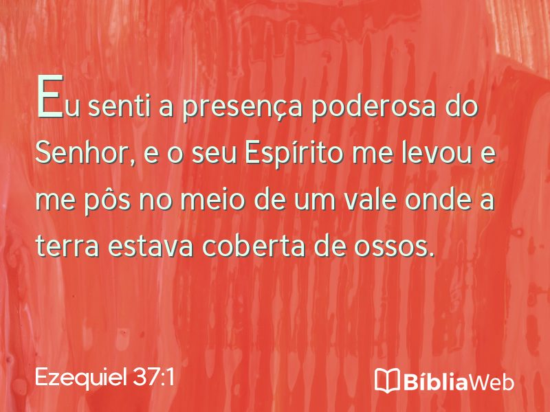 Ezequiel 37:1 em imagem para compartilhar