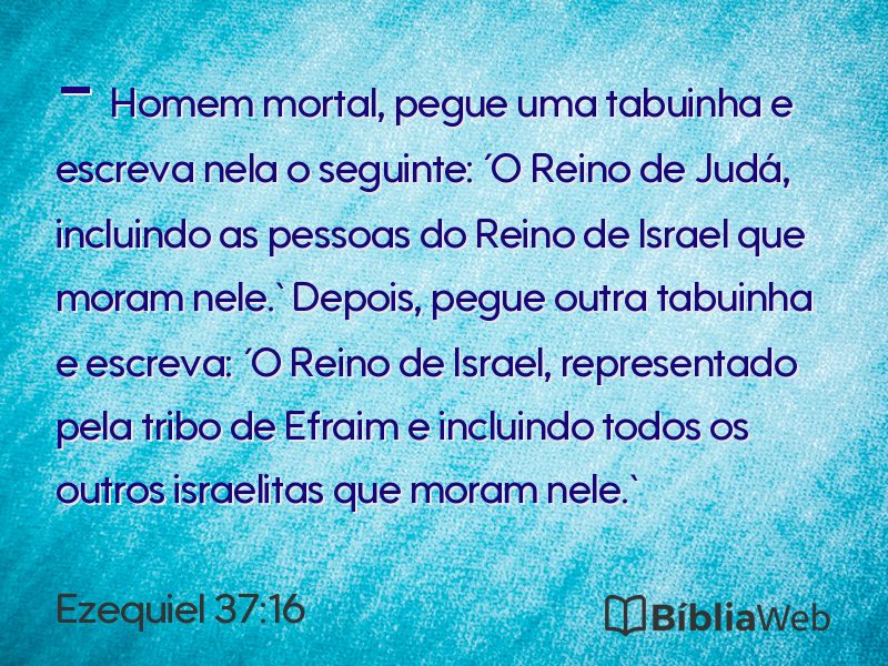 Ezequiel 37:16 em imagem para compartilhar