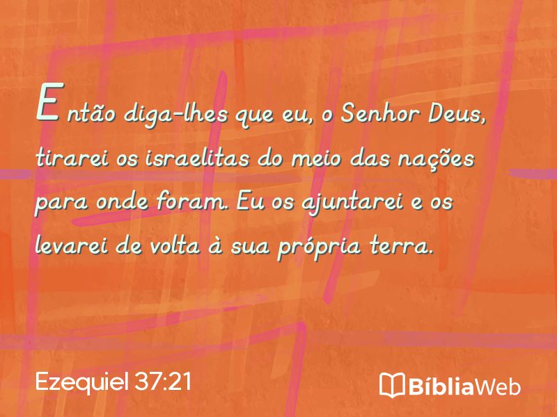 Ezequiel 37:21 em imagem para compartilhar