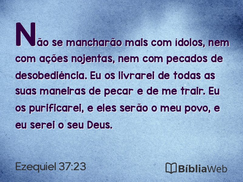 Ezequiel 37:23 em imagem para compartilhar
