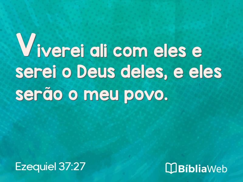 Ezequiel 37:27 em imagem para compartilhar