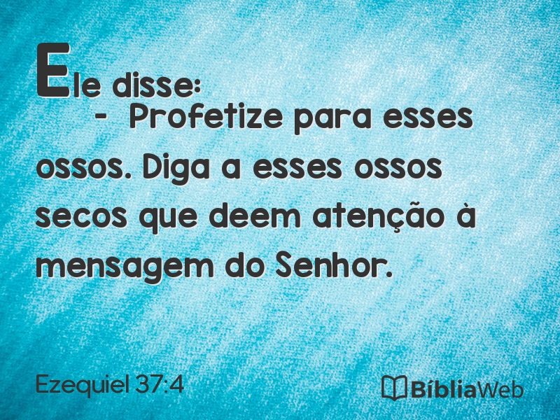 Ezequiel 37:4 em imagem para compartilhar