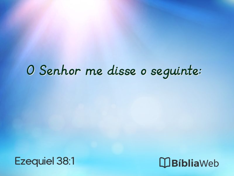 Ezequiel 38:1 em imagem para compartilhar