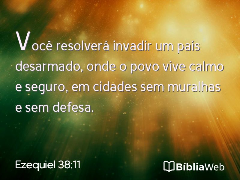 Ezequiel 38:11 em imagem para compartilhar