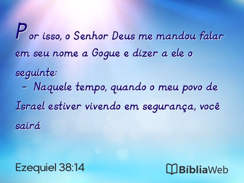 Ezequiel 38:14 em imagem para compartilhar