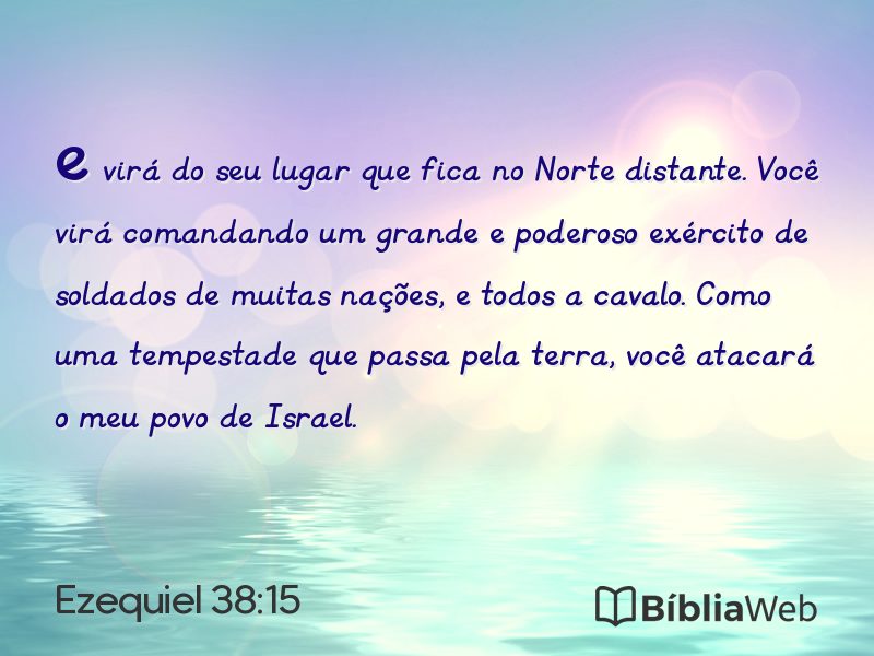 Ezequiel 38:15 em imagem para compartilhar