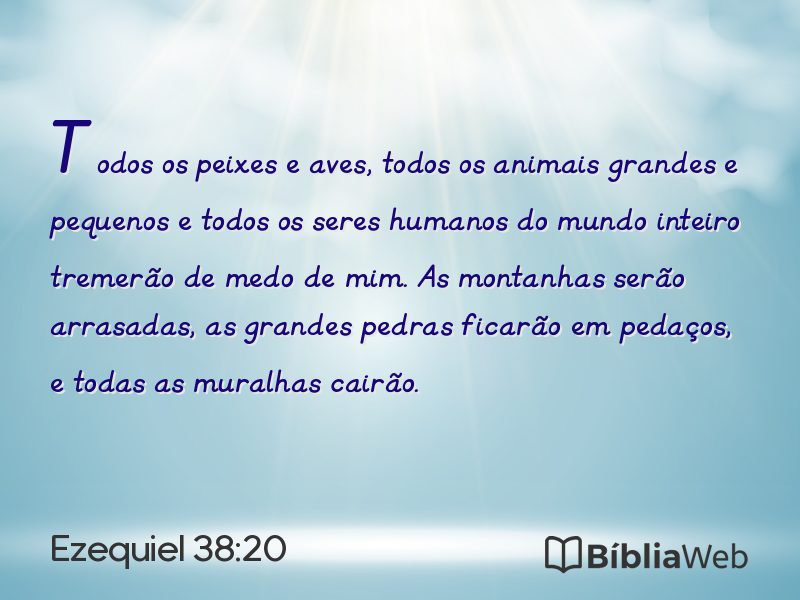 Ezequiel 38:20 em imagem para compartilhar