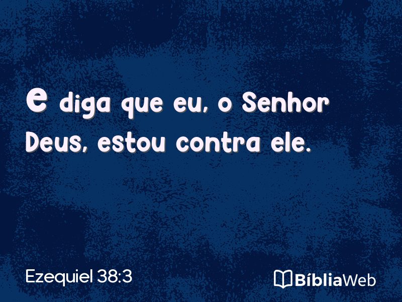 Ezequiel 38:3 em imagem para compartilhar