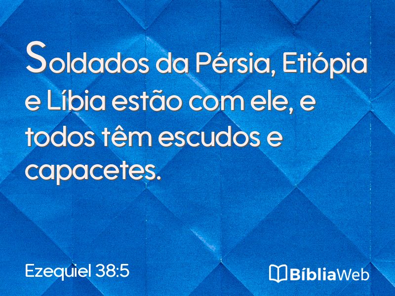 Ezequiel 38:5 em imagem para compartilhar