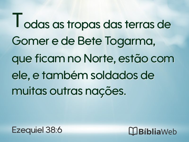 Ezequiel 38:6 em imagem para compartilhar