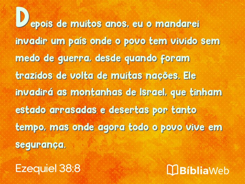 Ezequiel 38:8 em imagem para compartilhar